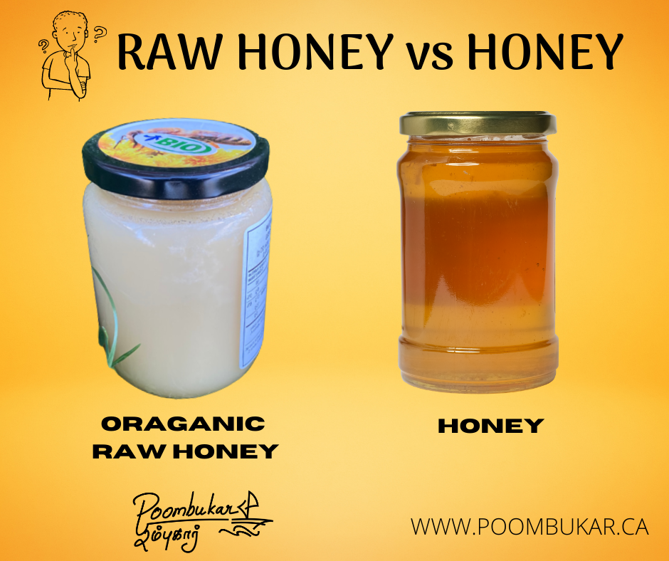 What is the difference between Honey and Raw Honey? Poombukar Naturals