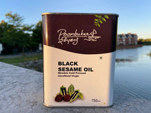 Load image into Gallery viewer, Container of Black sesame oil 750ML-Poombukar