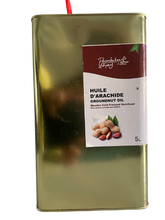 Load image into Gallery viewer, A 5-liter container of peanut oil – pure, high-quality oil ideal for cooking- Poombukar