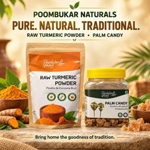 Load image into Gallery viewer, Raw Turmeric Powder + Palm Candy Wellness Combo