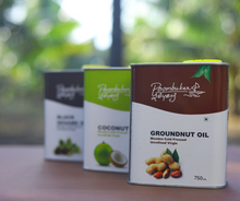 Load image into Gallery viewer, Poombukar Wooden Cold Pressed Unrefined Groundnut Oil