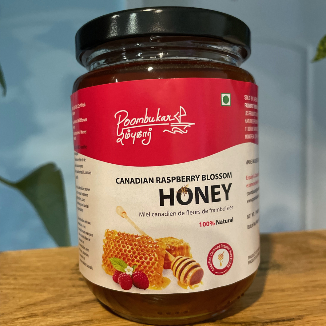 Poombukar Pure Canadian Raspberry Blossom Honey 500 G