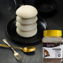 Charger l&#39;image dans la galerie, Container of Sesame idly powder- plate of idly breakfast indian- Poombukar
