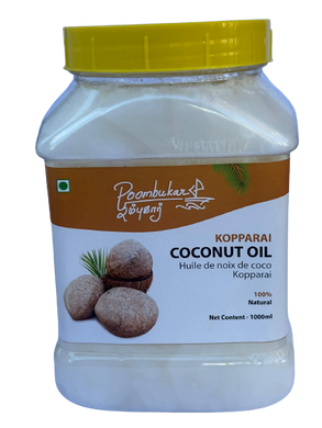container of coconut oil-Poombukar-1000ml-Montreal-Canada-Best coconut oil