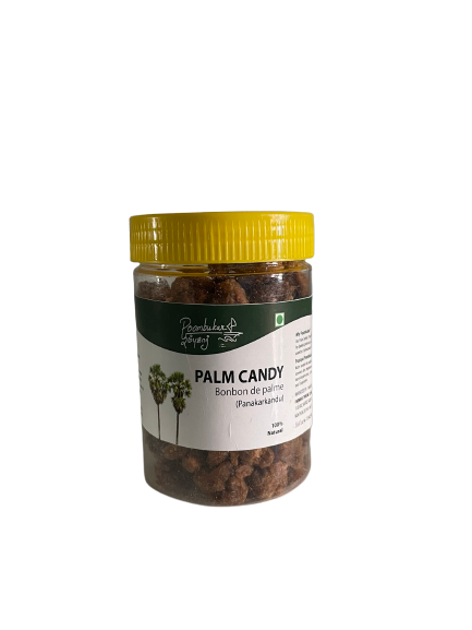  Natural Palm Candy – made from natural palm sap, ideal as a healthier sweetener alternative in teas, desserts, and recipes.
250g package of Poombukar 100% Natural