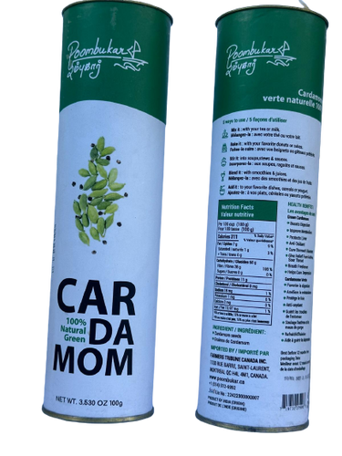 Green Cardamom-Ellachi-100 grams-Poombukar-Montreal-Canada