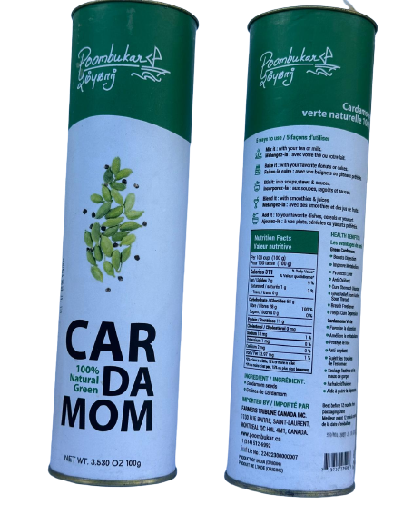 Green Cardamom-Ellachi-100 grams-Poombukar-Montreal-Canada