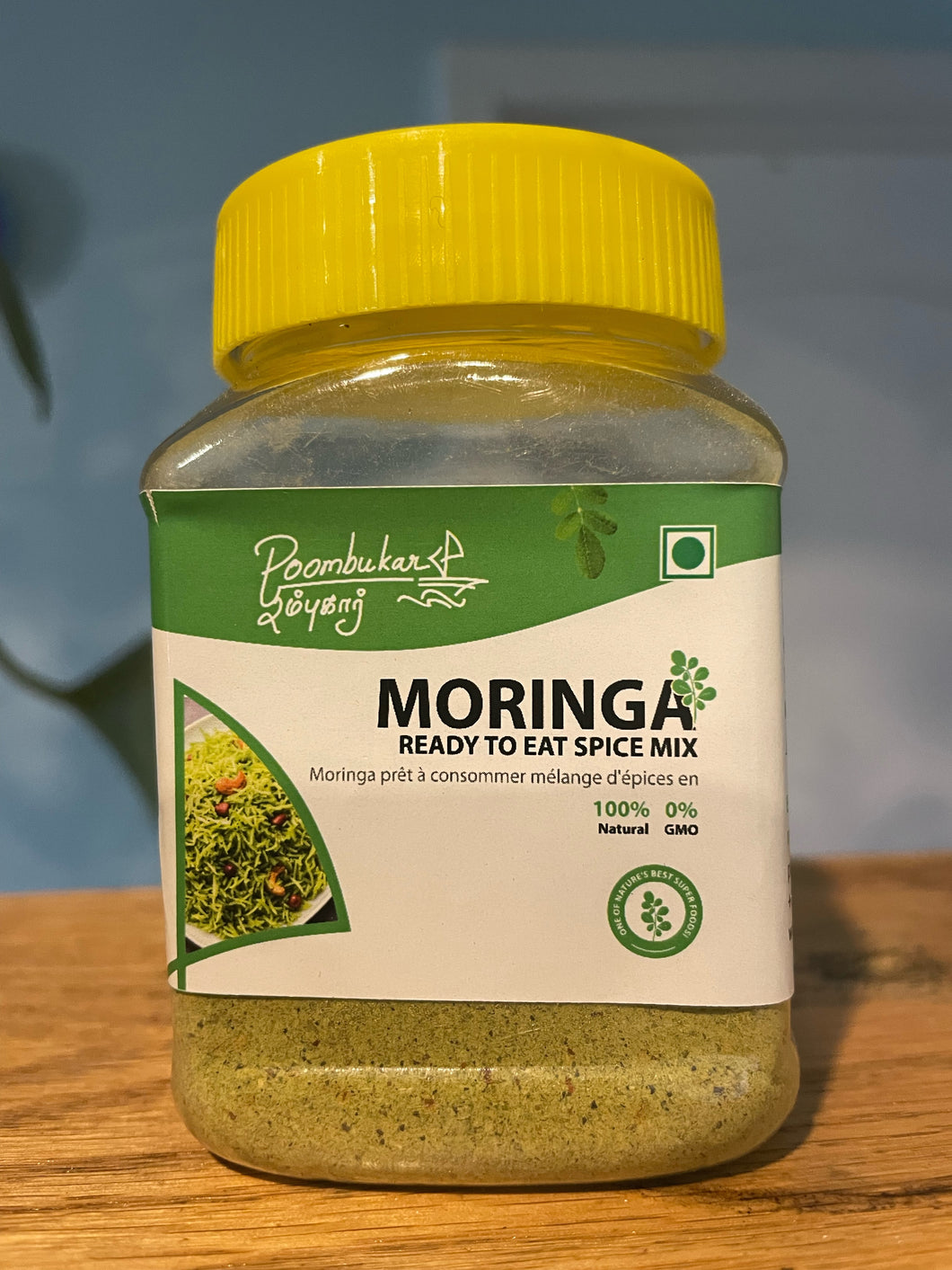 Poombukar Mélange d'épices en poudre de Moringa 100 % naturel prêt à manger (100 g)