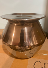 Charger l&#39;image dans la galerie, Stainless steel Pongal pot (2 liters), silver with lid – medium size, ideal for traditional recipes-Poombukar
